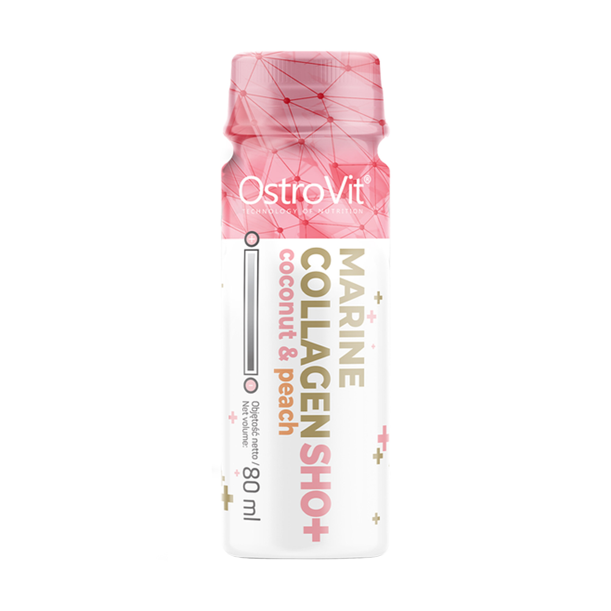 Колаген OstroVit Marine Collagen Sho+ Coconut Peach кокосово-персиковий, в рідині, 80 мл