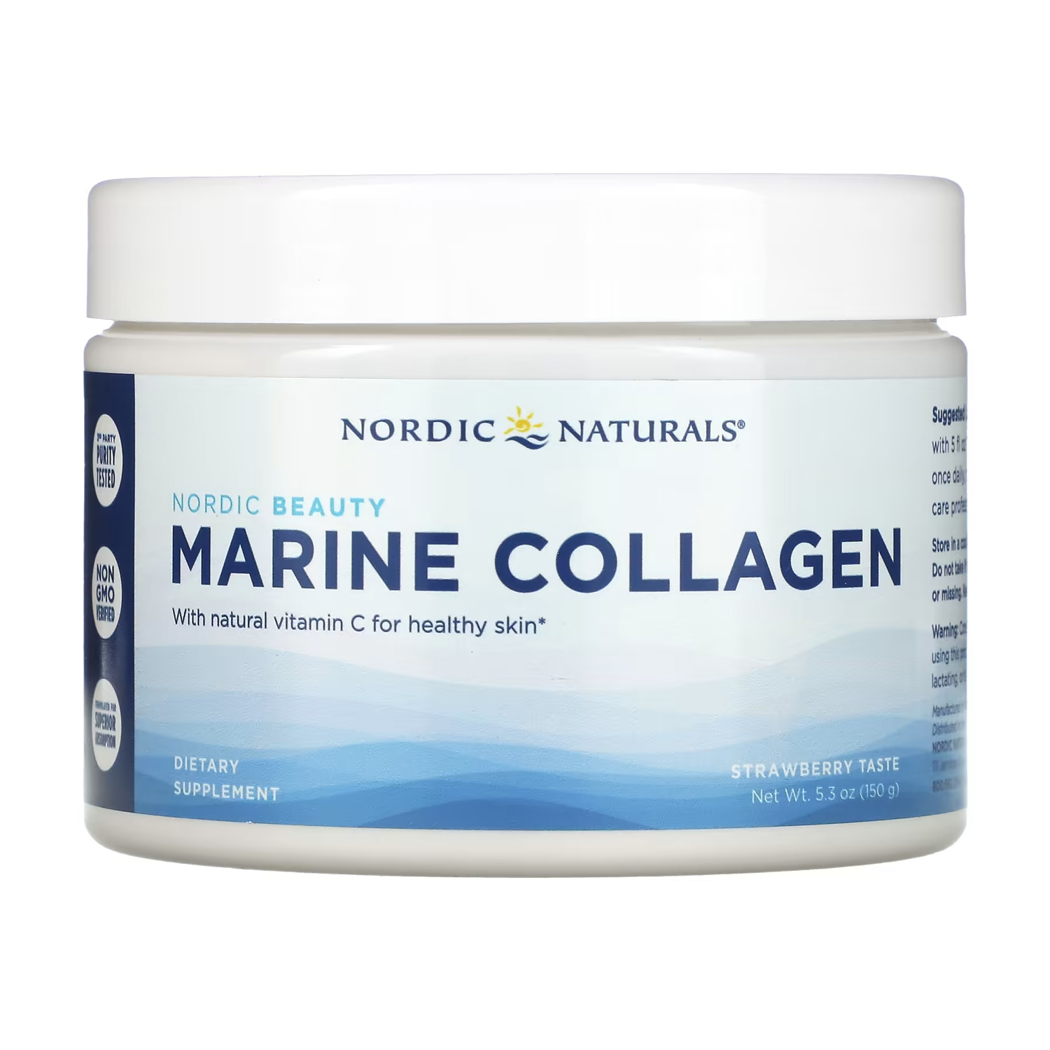 Морський колаген Nordic Naturals Nordic Beauty Marine Collagen зі смаком полуниці, в порошку, 150 г