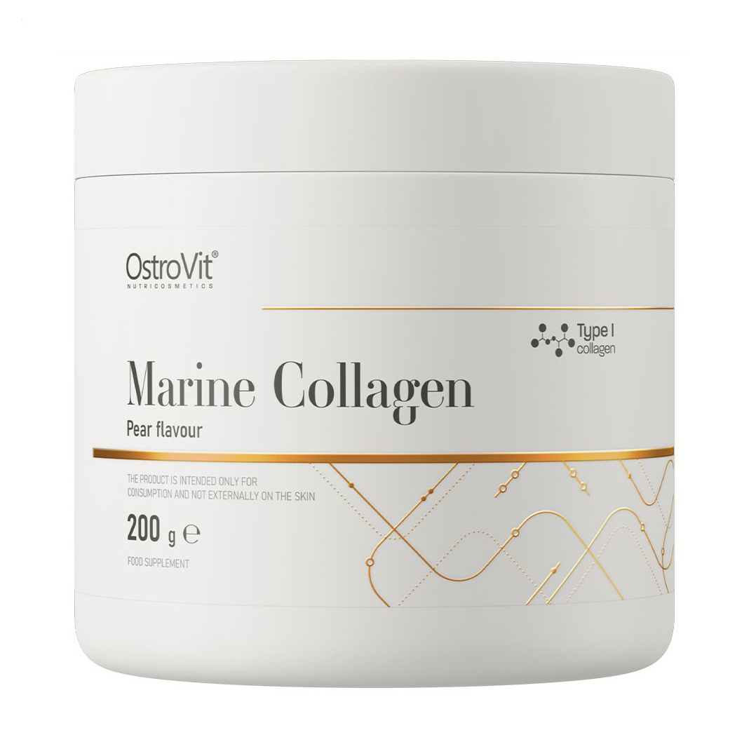 Морський колаген OstroVit Marine Collagen, зі смаком груші, в порошку, 200 г